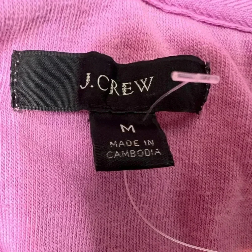 J.CREW Women's Towel Terry V-neck Hoodie Medium Swim Coverup NEW. 213